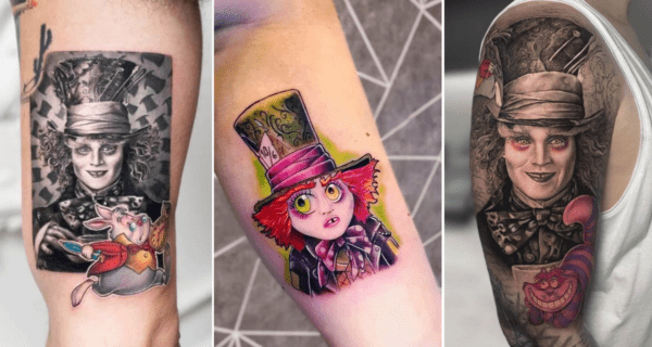 alicia en el país de las maravillas tatuajes sombrerero loco